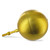 8-Inch Gold Anodized Aluminum Ball Flagpole Topper