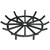 Super Heavy Duty Wagon Wheel Outdoor Fire Pit Grate- 28 inch Diameter