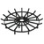36" Super Heavy Duty Wagon Wheel Fire Pit Grate
