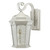 LED Outdoor Wall Flame Lantern Light - 12.5W - 1200 Lumens - 3000K - White Water Glass Finish - Euri Lighting