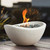 Wave Fire Bowl - White