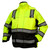 Custom Pyramex RPB36 Type R Class 3 High-Vis Waterproof 2-in-1 Quilt Lined Parka - High Vis Lime Green
