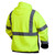 Custom Pyramex RSSH32 Type R Class 3 High-Vis Pullover Black Bottom Hooded Sweatshirt - High Vis Lime Green