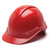 Red Pyramex Ridgeline Vented 4-Point Ratchet Hard Hat- HP44110V