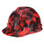 Red Rugged Blue Custom Hydrographic Skulz Black/White Hard Hat