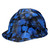 Blue Rugged Blue Custom Hydrographic Skulz Black/White Hard Hat