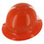 Orange Fibre Metal SuperEight Full Brim Hard Hat with Ratchet Suspension