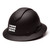 Custom Pyramex Ridgeline Vented Full Brim Hard Hat 4-Point Ratchet Suspension - Matte Black Graphite