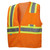 High Vis Orange Customized Lumen-X Class 2 Safety Vest - RVZ2210 & RVZ2220