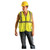 High Vis Yellow OccuNomix ANSI Class 2 Breakaway Safety Vest - ECO-GCB