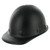 black Fibre Metal Roughneck Hard Hat - Swingstrap Suspension