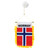 Norway Mini Window Banner - 4in x 6in