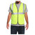 high vis yellow Rugged Blue ANSI Class 2 Economy Safety Vest