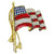 American Flag Pin - 2 1/8" x 1 1/2"