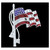 Silver Parade Flag Pin - 2"