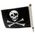 Pirate Motorcycle Flag - 6" x 9"