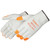 Liberty I6137F "Watch Your Hands" Hi-Vis Orange Fingertips Cowhide Leather Driver Gloves