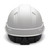 Pyramex Ridgeline Cap Style Hard Hat 4-Point Ratchet Suspension - HP44116 - Matte White Graphite