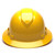 Pyramex Ridgeline Vented Full Brim Hard Hat 4-Point Ratchet Suspension