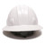 Pyramex SL Series Full Brim Hard Hat 6-Point Ratchet Suspension - HP26110 - White