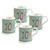 Winter Joy Chocolate Mugs - Set of 4