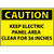 Caution Keep Electric Panel Area 10x14 Sign