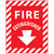 Fire Extinguisher, 12x9 Sign