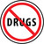 Say No To Drugs 2" Vinyl Hard Hat Emblem - 25 Pack