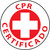 CPR Certificado 2" Vinyl Hard Hat Emblem - 25 Pack