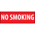 No Smoking, 4x12, Pressure Sensitive Vinyl Sign