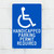 Handicapped Parking Permit Required, 18x12 Sign