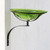 12-in. Fern Green Crackle Glass Bowl Bird Bath