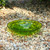 12-in. Fern Green Crackle Glass Bowl Bird Bath