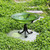 14-in. Fern Green Crackle Glass Bowl Bird Bath