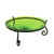 14-in. Fern Green Crackle Glass Bowl Bird Bath