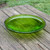 14-in. Fern Green Crackle Glass Bowl Bird Bath