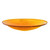 14-in. Mandarin Orange Crackle Glass Bowl Birdbath