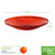 14-in. Red Crackle Glass Bowl Bird Bath