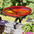 14-in. Red Crackle Glass Bowl Bird Bath