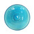 14-in. Teal Crackle Glass Bowl Bird Bath