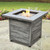 The Chesapeake - LP Gas Outdoor Fire Pit w/ 30" Faux Marble Top - Gray
