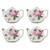 Rose Bouquet Tea Bag Holder - Set of 4