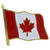 Waving Canada Flag Lapel Pin - 3/4" x 3/4"