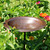 12.75" Classic Birdbath in Brass and Antique Copper with Stake