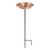 13" Hammered Solid Copper Staked Birdbath