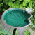 12.5" Lilypad Birdbath with Rail Mount Bracket - Green