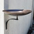 14" Burnt Copper Birdbath with Wall Mount Bracket