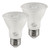 2-Pack LED PAR20 Bulbs - 7W - 500 Lumens - Euri Lighting