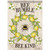 Carson Summer Banner Flag - Bee Lemon Wreath - 28in x 40in