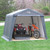 SHELTER-IT 12' X 10' X 8' Gray Instant Shed